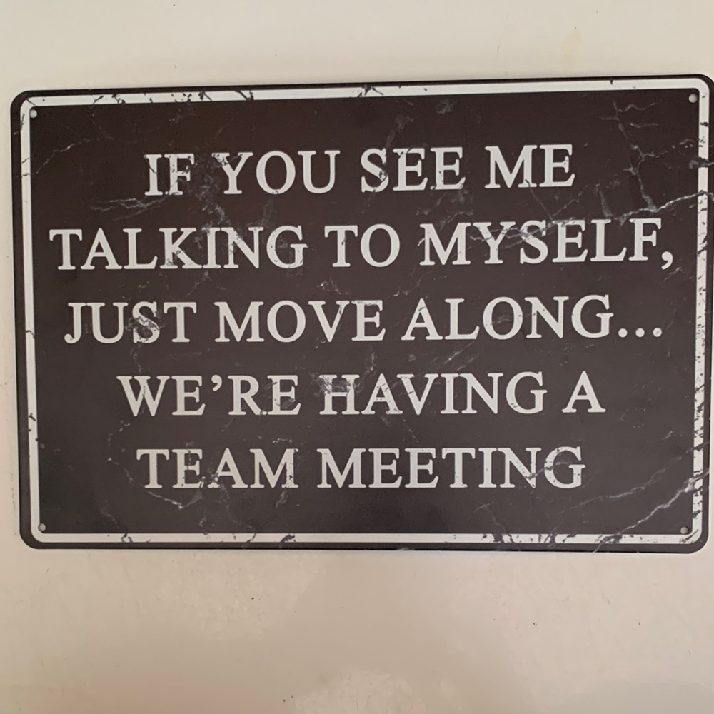 Humorous Black Wall Sign - Picture 4 of 4